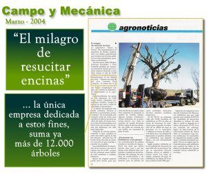 Noticia en la revista Campo y Mecánica